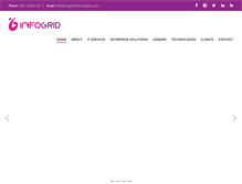 Tablet Screenshot of infogridtechnologies.com